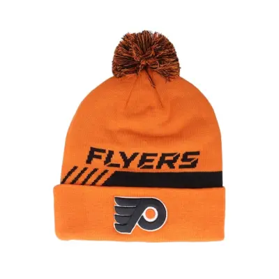 Fanatics - NHL Orange pom Beanie - Philadelphia Flyers Locker Room Pom Dark Orange Pom @ Hatstore