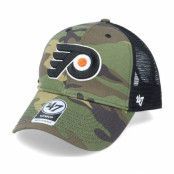 47 Brand - NHL Camo trucker Keps - Philadelphia Flyers Camo Branson Mvp Green Camo/Black Trucker @ Hatstore