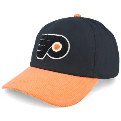 American Needle - NHL Svart adjustable Keps - Philadelphia Flyers Burnett Black/Orange Corduroy Adjustable @ Hatstore