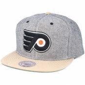 Mitchell&Ness - NHL Grå snapback Keps - Philadelphia Flyers Denim Khaki Snapback @ Hatstore