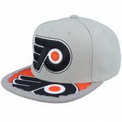 Mitchell&Ness - NHL Grå snapback Keps - Philadelphia Flyers Munch Time Vintage Grey Snapback @ Hatstore