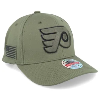Mitchell&Ness - NHL Grön adjustable Keps - Hatstore Exclusive x Philadelphia Flyers Veterans Classic Olive Adjustable @ Hatstore