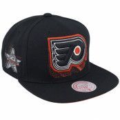 Mitchell&Ness - NHL Svart snapback Keps - Philadelphia Flyers Big Face 7.0 Vintage Black Snapback @ Hatstore