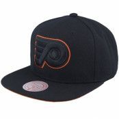 Mitchell&Ness - NHL Svart snapback Keps - Philadelphia Flyers Bottoms Vintage Black Snapback @ Hatstore