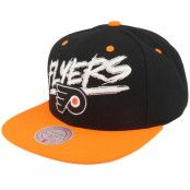 Mitchell&Ness - NHL Svart snapback Keps - Philadelphia Flyers Transcript Blue/Orange Snapback @ Hatstore