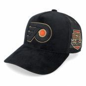 Mitchell&Ness - NHL Svart trucker Keps - Hatstore Exclusive x Philadelphia Flyers Amber Velvet Black Trucker @ Hatstore