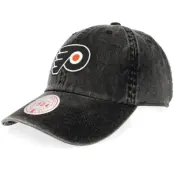 Mitchell&Ness - NHL Svart unconstructed Keps - Philadelphia Flyers Legendary Black Dad Cap @ Hatstore