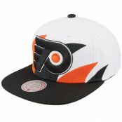 Mitchell&Ness - NHL Vit snapback Keps - Philadelphia Flyers Vintage Sharktooth White/Black Snapback @ Hatstore