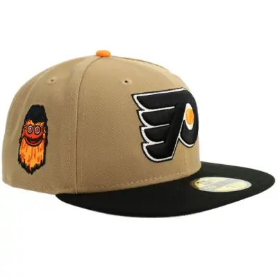 New Era - NHL Beige fitted Keps - Hatstore Exclusive x Philadelphia Flyers 59FIFTY Phifly Gritty Khaki/Black Fitted @ Hatstore