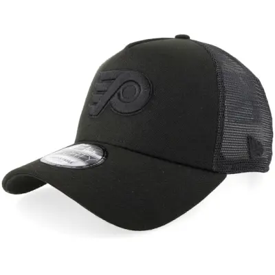 New Era - NHL Svart trucker Keps - Hatstore Exclusive x Philadelphia Flyers 9FORTY Black A-frame Trucker @ Hatstore