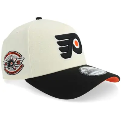 New Era - NHL Vit adjustable Keps - Hatstore Exclusive x Philadelphia Flyers 9FORTY All Star Game Chrome/Black A-frame Adjustable @ Hatstore