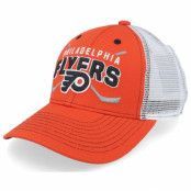 Outerstuff - NHL Orange trucker Keps - Kids Philadelphia Flyers Lockup Meshback Burnt Orange/White Trucker @ Hatstore