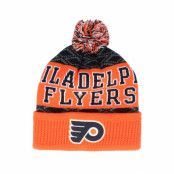 Outerstuff - NHL Orange pom Beanie - Kids Philadelphia Flyers Puck Pattern Cuffed Orange/Black Pom @ Hatstore