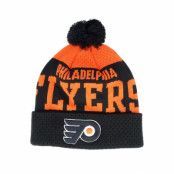 Outerstuff - NHL Svart pom Beanie - Kids Philadelphia Flyers Stretchark Knit Black/Orange Pom @ Hatstore