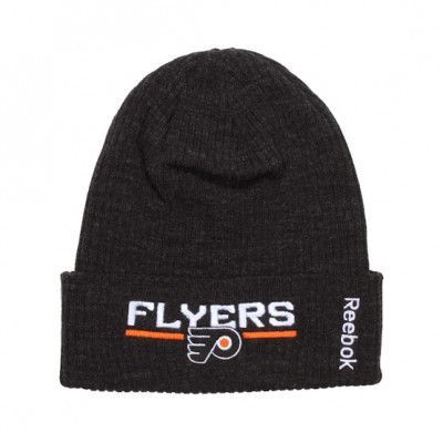 Reebok - NHL Svart cuff Beanie - Philadelphia Flyers Locker Room 2 Knit @ Hatstore