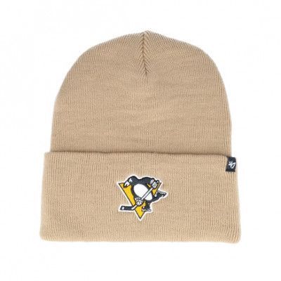 47 Brand - NHL Beige cuff Beanie - Pittsburgh Penguins Haymaker Knit Khaki Cuff @ Hatstore