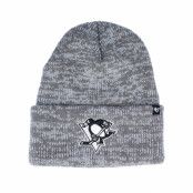 47 Brand - NHL Grå cuff Beanie - Pittsburgh Penguins Brain Freeze Dark Grey Cuff @ Hatstore