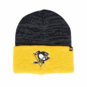 47 Brand - NHL Svart cuff Beanie - Pittsburgh Penguins Two Tone Brain Freeze Black/Yellow Cuff @ Hatstore