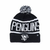 47 Brand - NHL Svart pom Beanie - Pittsburgh Penguins NHL Calgary 47 Cuff Black Pom @ Hatstore