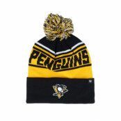 47 Brand - NHL Svart pom Beanie - Pittsburgh Penguins NHL Stylus 47 Cuff Black/Yellow Pom @ Hatstore