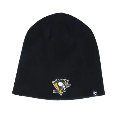 47 Brand - NHL Svart traditionalbeanie Beanie - Pittsburgh Penguins Black Beanie @ Hatstore