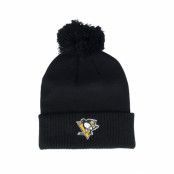 Adidas - NHL Svart pom Beanie - Pittsburgh Penguins NHL Cuffed Beanie Black Pom @ Hatstore