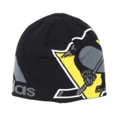 Adidas - NHL Svart traditionalbeanie Beanie - Pittsburgh Penguins Jacqurad Black Beanie @ Hatstore