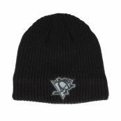 Adidas - NHL Svart traditionalbeanie Beanie - Pittsburgh Penguins Knit With Lining Black Beanie @ Hatstore