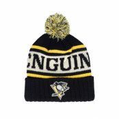 American Needle - NHL Svart pom Beanie - Pittsburgh Penguins Pillow Line Black/Ivory/Gold Pom @ Hatstore