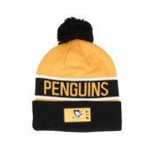 Fanatics - NHL Gul pom Beanie - Pittsburgh Penguins Authentic Pro Game&Train Black/Gold Pom @ Hatstore