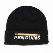 Fanatics - NHL Svart cuff Beanie - Pittsburgh Penguins Authentic Pro Game&Train Knit Black Cuff @ Hatstore