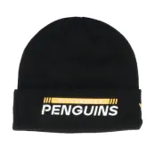 Fanatics - NHL Svart cuff Beanie - Pittsburgh Penguins Authentic Pro Game&Train Knit Black Cuff @ Hatstore