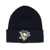 Fanatics - NHL Svart cuff Beanie - Pittsburgh Penguins Core Knit Black Cuff @ Hatstore