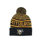 Fanatics - NHL Svart pom Beanie - Pittsburgh Penguins Authentic Pro Rink Black/Dark Orange Pom @ Hatstore