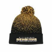 Fanatics - NHL Svart pom Beanie - Pittsburgh Penguins Iconic Gradiant Beanie Black/Gold Pom @ Hatstore