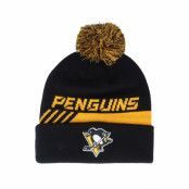 Fanatics - NHL Svart pom Beanie - Pittsburgh Penguins Locker Room Pom Black @ Hatstore