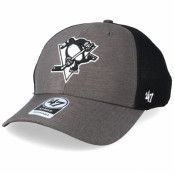 47 Brand - NHL Grå adjustable Keps - Pittsburgh Penguins Grim 47 Mvp Mesh Dark Grey/Black Adjustable @ Hatstore