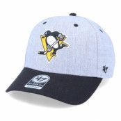 47 Brand - NHL Grå adjustable Keps - Pittsburgh Penguins Storm Cloud Mvp DP Charcoal/Black Adjustable @ Hatstore