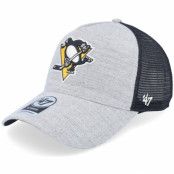 47 Brand - NHL Grå trucker Keps - Pittsburgh Penguins Storm Cloud Mesh Mvp Dt Charcoal/Black Trucker @ Hatstore