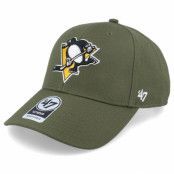 47 Brand - NHL Grön adjustable Keps - Pittsburgh Penguins Mvp Sandalwood Adjustable @ Hatstore