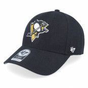 47 Brand - NHL Svart adjustable Keps - Pittsburgh Penguins Mvp Black Adjustable @ Hatstore