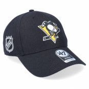 47 Brand - NHL Svart adjustable Keps - Pittsburgh Penguins NHL Sure Shot MVP Black Adjustable @ Hatstore