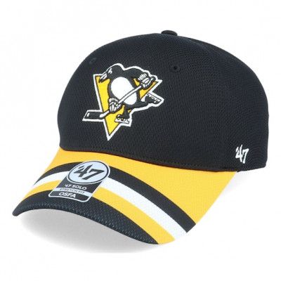 47 Brand - NHL Svart flexfit Keps - Pittsburgh Penguins Jersey Solo Black Flexfit @ Hatstore
