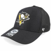 47 Brand - NHL Svart flexfit Keps - Pittsburgh Penguins NHL Trophy Black Mesh Flexfit @ Hatstore