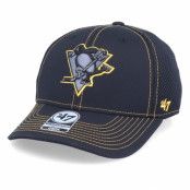 47 Brand - NHL Svart flexfit Keps - Pittsburgh Penguins Stronaut Contender Mesh Black/Tellow Flexfit @ Hatstore