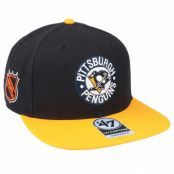 47 Brand - NHL Svart snapback Keps - Hatstore Exclusive x Pittsburgh Penguins Sure Shot Two Tone Captain BLack/Yellow Snapback @ Hatstore