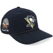 47 Brand - NHL Svart snapback Keps - Hatstore Exclusive x Pittsburgh Penguins Vintage Sure Shot Cord Hitch Black A-Frame Snapback @ Hatstore