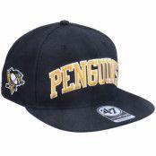 47 Brand - NHL Svart snapback Keps - Pittsburgh Penguins Kingswood Captain Black Snapback @ Hatstore