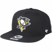 47 Brand - NHL Svart snapback Keps - Pittsburgh Penguins Sure Shot Black Snapback @ Hatstore