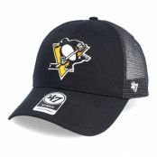 47 Brand - NHL Svart trucker Keps - Pittsburgh Penguins Branson Black Trucker @ Hatstore